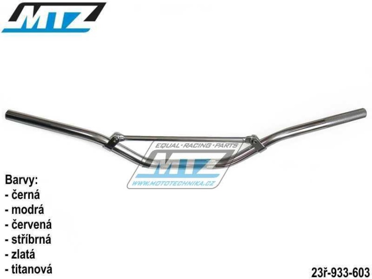 Řidítka s hrazdou (průměr 22mm) MTZ - modré