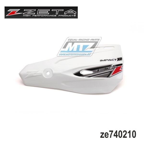 Kryty páček ZETA Impact-X2 včetně montážního kitu - ZETA ZE74-0210 - bílé