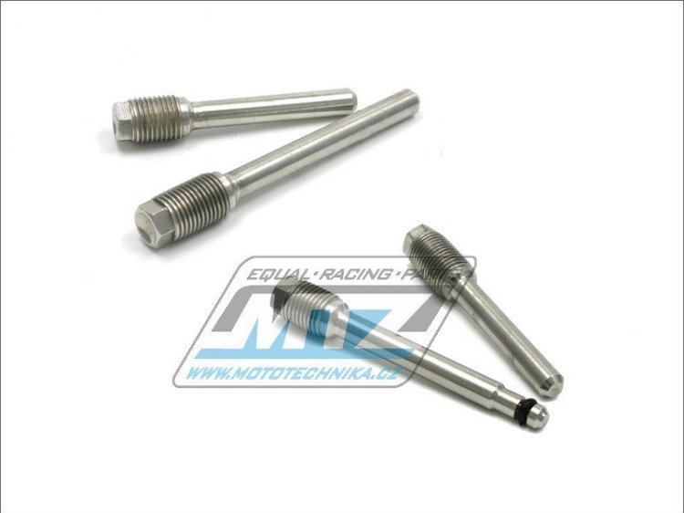 Sada nerezových čepů brzdiče Nissin - DRC Stainless Brake Pin Set - DRC D58-33-221 - 2 ks - Kawasaki KXF250 / 04-18 + KX250 / 19-24 + KXF450 / 06-18 + KX125+KX250/ 97-08 + KX450/ 19-23 + KLX450R/ 06-1