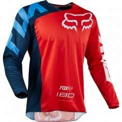 dres Fox 180 Race modročervený
