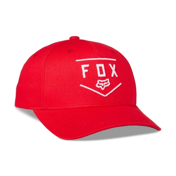 dětská kšiltovka Fox Yth Shield 110 Snapback Hat Flame Red OS