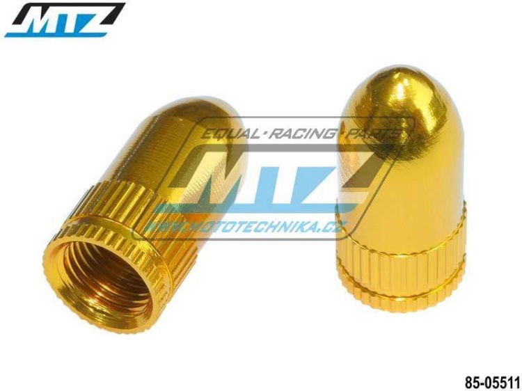 Čepička ventilku BULLET - barva zlatá