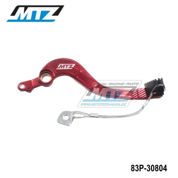 Pedál brzdy Honda CRF250R / 04-09 - červený