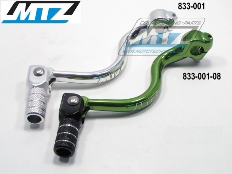 Řadička (řadicí páka) Kawasaki KX125 / 94-08 - stříbrná