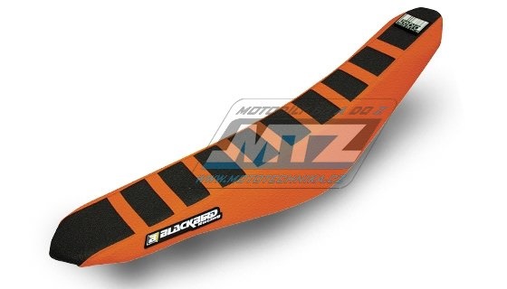 Potah sedla KTM EXC / 12-16 + SX+SXF / 11-15 - barva černo-oranžová - typ potahu ZEBRA