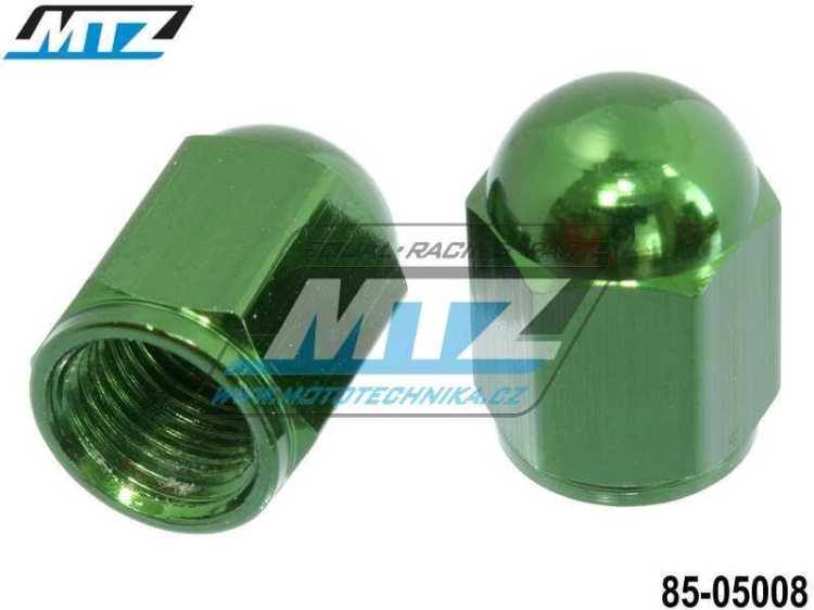 Čepičky ventilku NUT - barva zelená