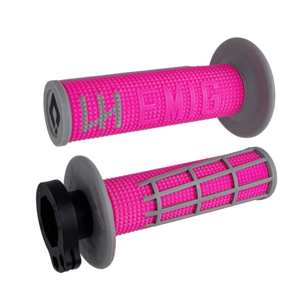 Rukojeti ODI V2 LOCK ON EMIG PRO (2takt+4takt včetně 5 nástavců) - pink/grey