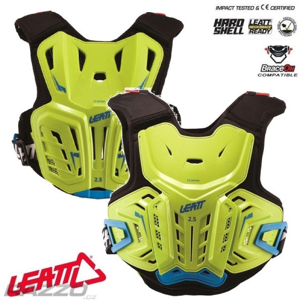 Dětský chránič hrudi Leatt 2.5 Chest Protector Junior Lime Blue L-XL 147-159 cm