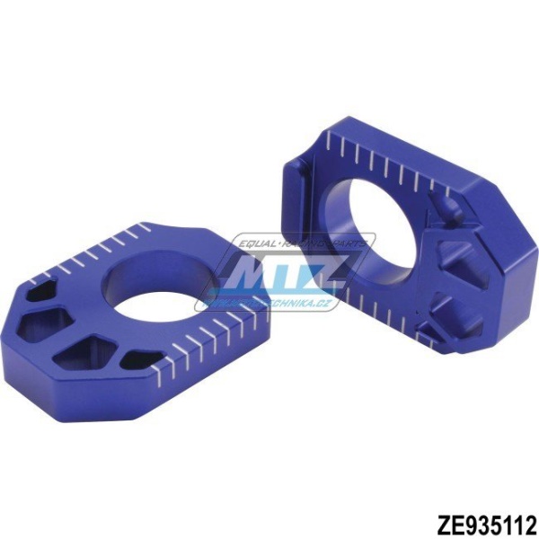 Dorazy osy zadního kola ZETA - Kawasaki KX125+KX250 + KXF250+KXF450 + KLX450R + Suzuki RMZ250+RMZ450+RMX450Z - modré