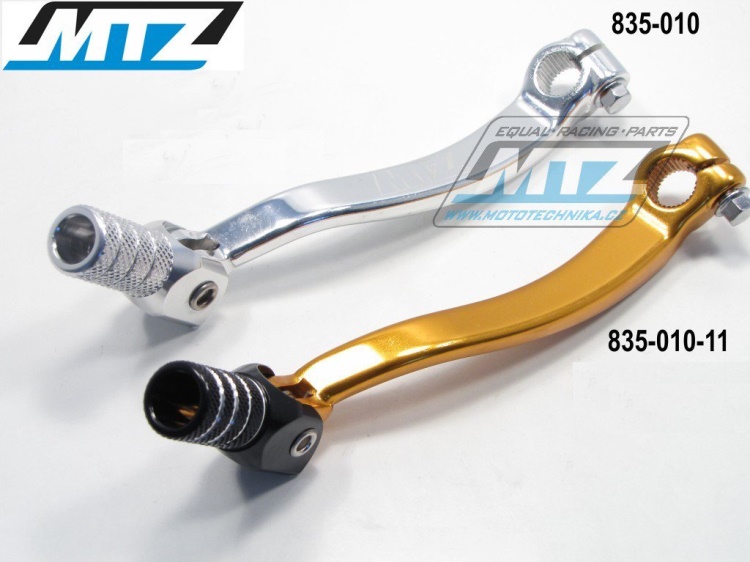 Řadička (řadicí páka) Suzuki RMZ450 / 05-07 - stříbrná