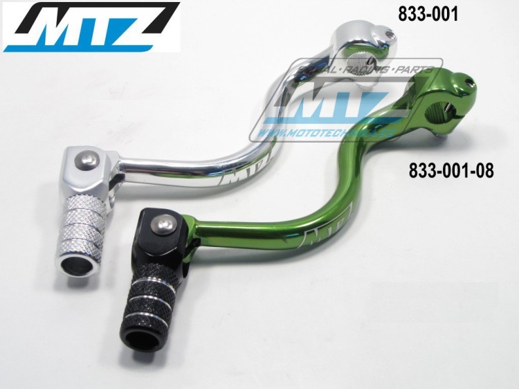 Řadička (řadicí páka) Kawasaki KX125 / 94-08 - zelená