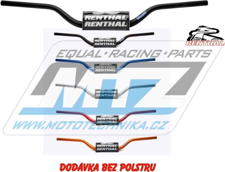 Řidítka Renthal 67101 Fatbar Junior (1 1/8” = 28,6mm) - stříbrné/titanové
