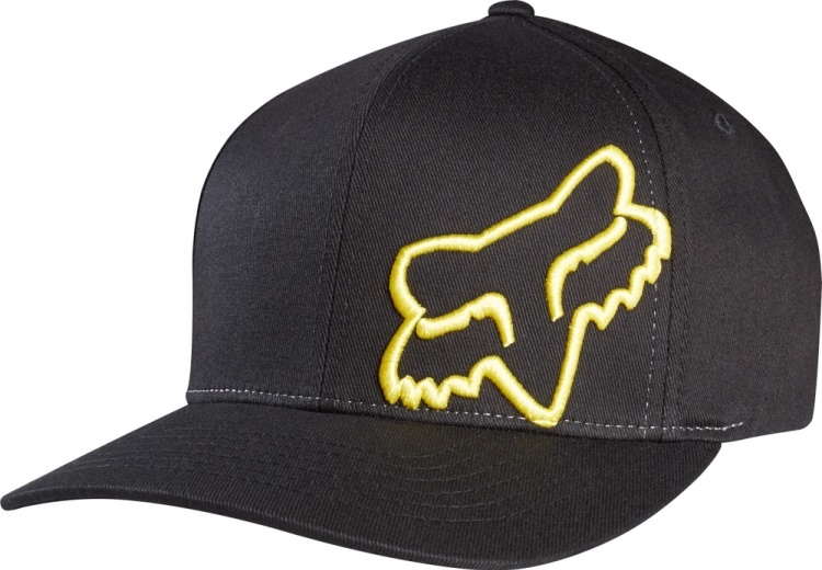  čepice Fox Flex 45 Flexfit Hat Black Yellow S/M