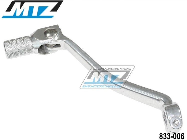 Řadička (řadicí páka) Kawasaki KXF450 / 06-08 + KLX450R / 06-20 - stříbrná