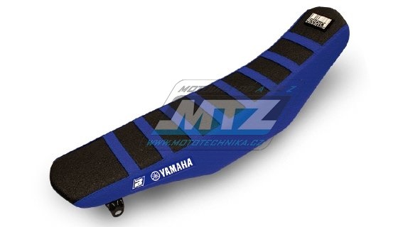 Potah sedla Yamaha YZF250 / 14-18 + YZF450 / 14-17 + WRF250 / 15-19 + WRF450 / 16-18 - barva modro-černá - typ potahu ZEBRA