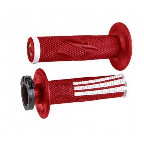 Rukojeti ODI V2 LOCK ON EMIG PRO (2takt+4takt včetně 5 nástavců) - červené